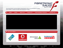 Tablet Screenshot of fibretronic.co.za
